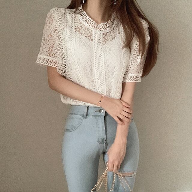 美人度アップ プリント ファッション ゆったり 全4色 半袖 Tシャツ＜S-11784＞