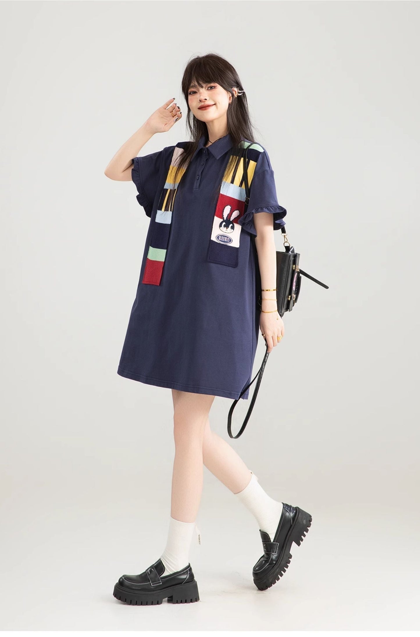 定番シンプル 好感度UP 早い者勝ち カジュアル 全3色 ワンピース ＜S-12039＞