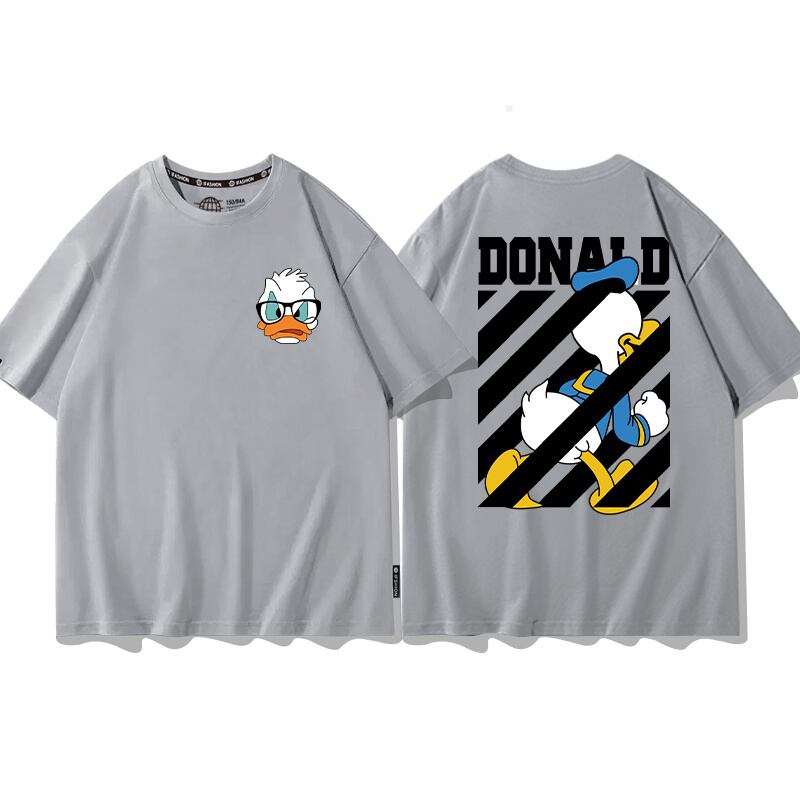 男女兼用 人気 プリント 半袖 Tシャツ <S-13164>