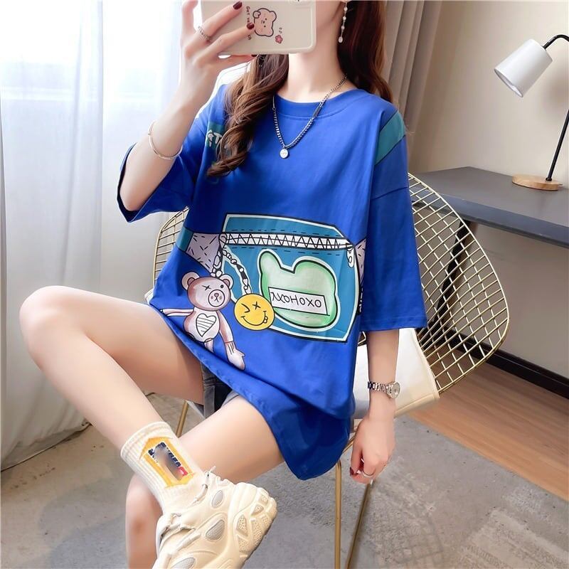 個性的なデザイン 3色選択可 一目惚れ プリント Tシャツ カットソー＜S-3062＞
