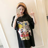 スタイリッシュ プリント 一目惚れ Tシャツ カットソー ワンピース＜S-3440＞