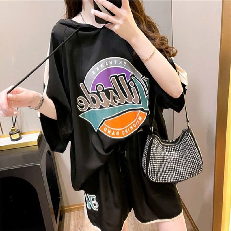 高級感溢れる Tシャツ＋ショートパンツ 好感度満載 セットアップ＜S-3473＞