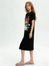 新作 プリント シンプル Tシャツ ワンピース <S-13174>