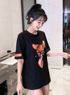 売り切れ必至 アクティブも綺麗も叶う 上品 プリント 全3色 半袖 Tシャツ <S-8990>