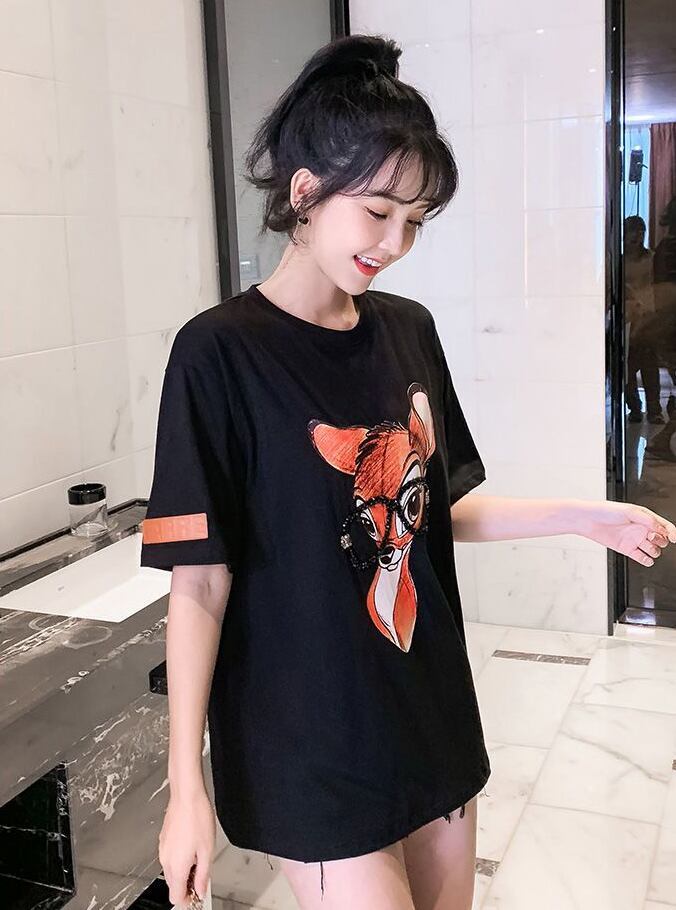 売り切れ必至 アクティブも綺麗も叶う 上品 プリント 全3色 半袖 Tシャツ <S-8990>