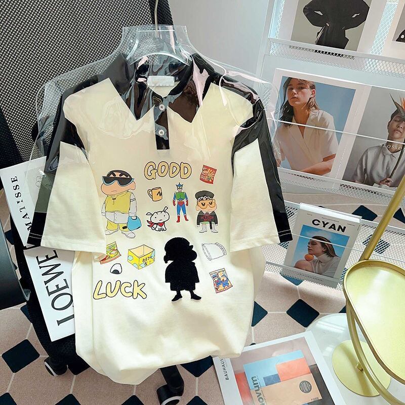 期間限定  カジュアル 配色ビッグロゴ全2色ニットセーター<S-4583> プリント 半袖Tシャツ カットソー＜S-8221＞