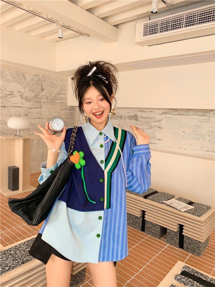 超人気 個性派 ファッション 上質 シャツ<S-6398>