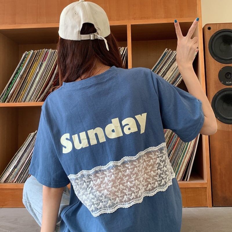 個性的なデザイン 3色選択可 バックで綺麗 Tシャツ カットソー＜S-3023＞