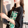 個性的なデザイン 切り替え 一目惚れ プリント Tシャツ カットソー＜S-3400＞