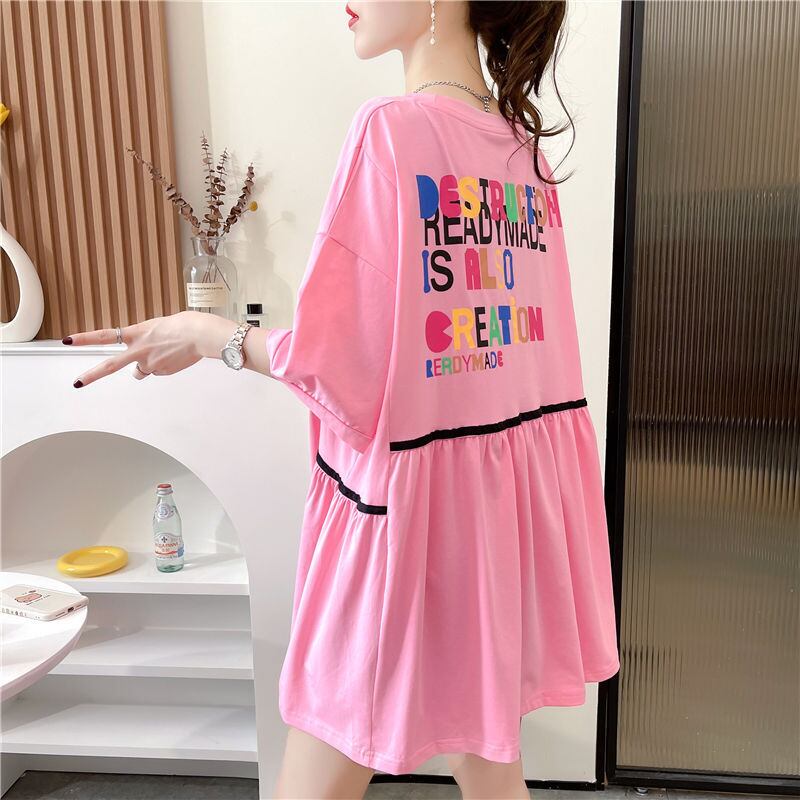 おすすめ スウィート ! 韓国系 ゆったりTシャツ半袖 全3色 <S-4943>