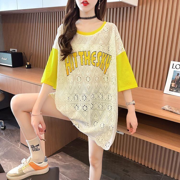 気質満点 ラウンドネック キュート 半袖Tシャツ ＜S-8647＞