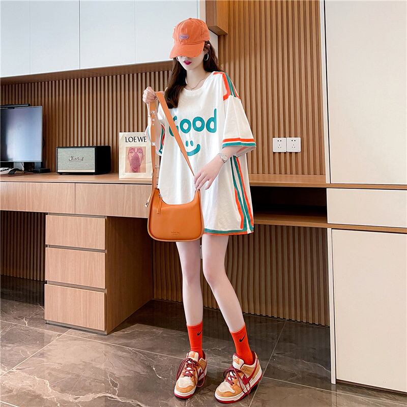 期間限定 プリント全2色 カジュアル 半袖Tシャツ カットソー ＜S-8603＞