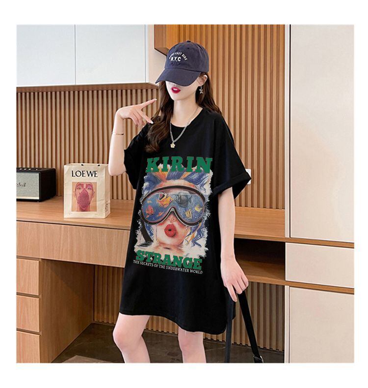 【半額！期間限定！！】話題沸騰中 カジュアル アバンギャルド プリント 3色選択 半袖Tシャツ＜S-8581＞