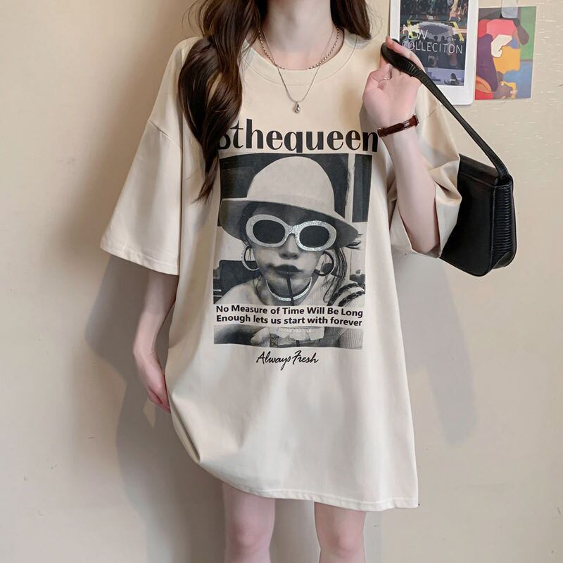 話題沸騰中 レース アバンギャルド 切り替え ホットダイヤモンド 3色選択 半袖Tシャツ＜S-8547＞