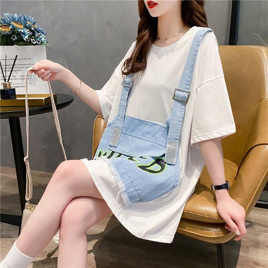 絶対欲しい カジュアル 上質 レイヤード風 全3色 半袖Tシャツ カットソー ＜S-8668＞