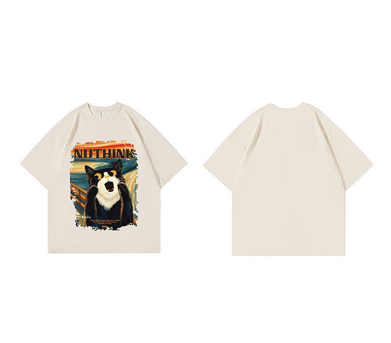 絶対欲しい デザイン性抜群 売り切れ必至 ファッション プリント 4色選択 半袖Tシャツ＜S-9293＞
