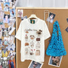 体型カバー ゆったり カジュアル プリント Tシャツ S-13288