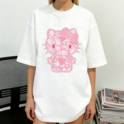 ゆったり 体型カバー ファッショ 半袖  Tシャツ S-13228