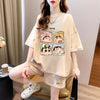 大人気 プリント Tシャツ & ショーツ セットアップ S-13234