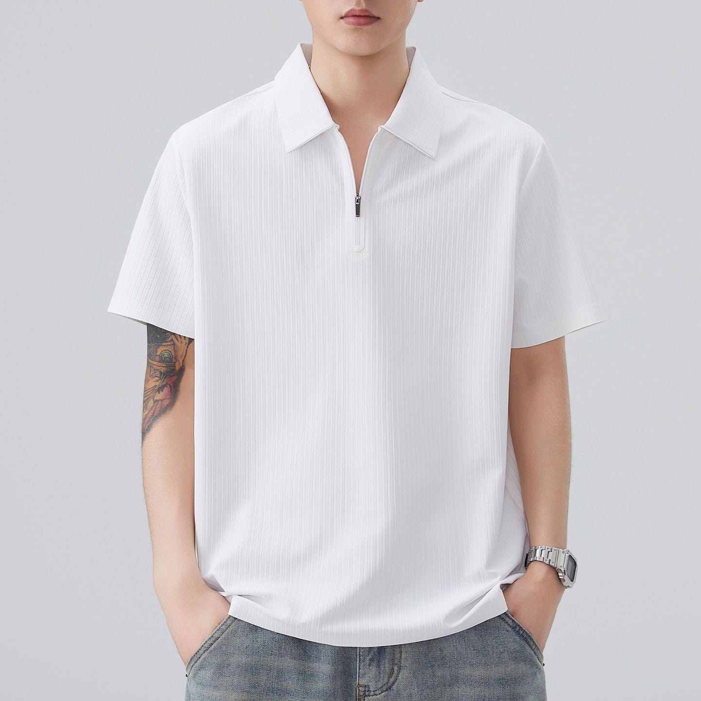 肌触りよい シンプル 半袖 Tシャツ MO-80031