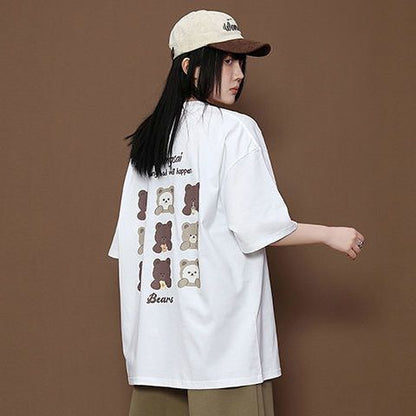 売れ筋 ゆったり Tシャツ & ショーツ セットアップ MO-80109