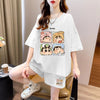 大人気 プリント Tシャツ & ショーツ セットアップ S-13234