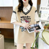 偽二枚 カジュアル プリント シンプル Tシャツ S-13260