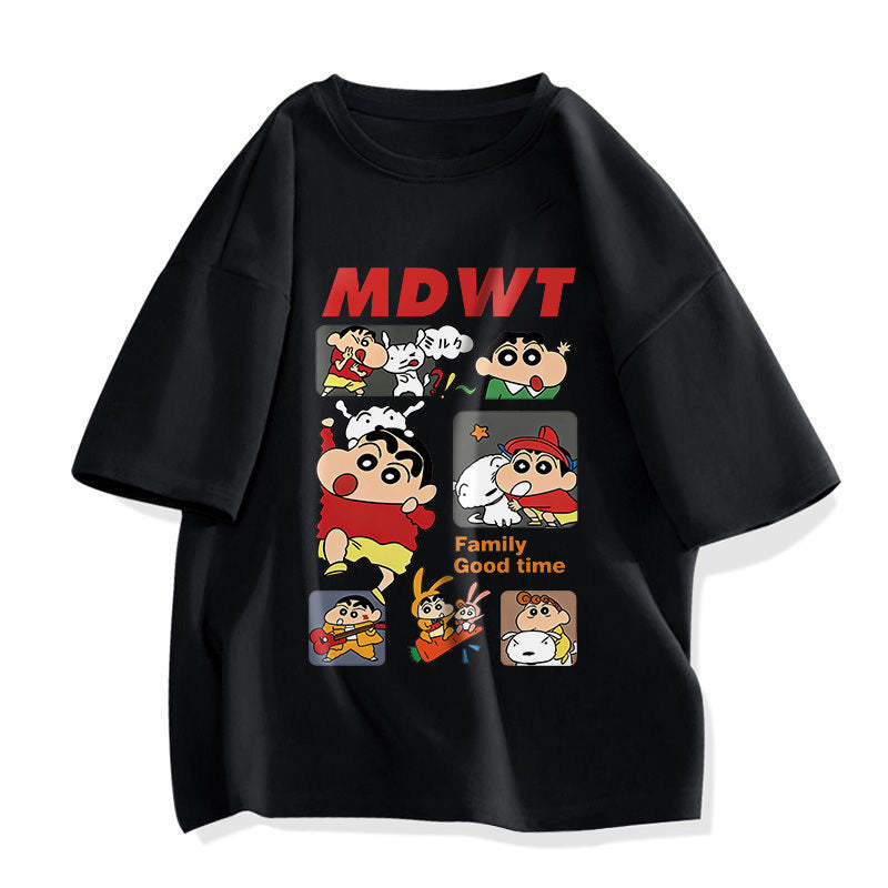 男女兼用 売れ筋 プリント Tシャツ & ショーツ セットアップ S-13263
