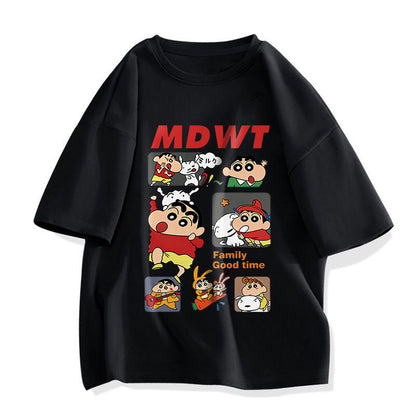 男女兼用 売れ筋 プリント Tシャツ & ショーツ セットアップ S-13263