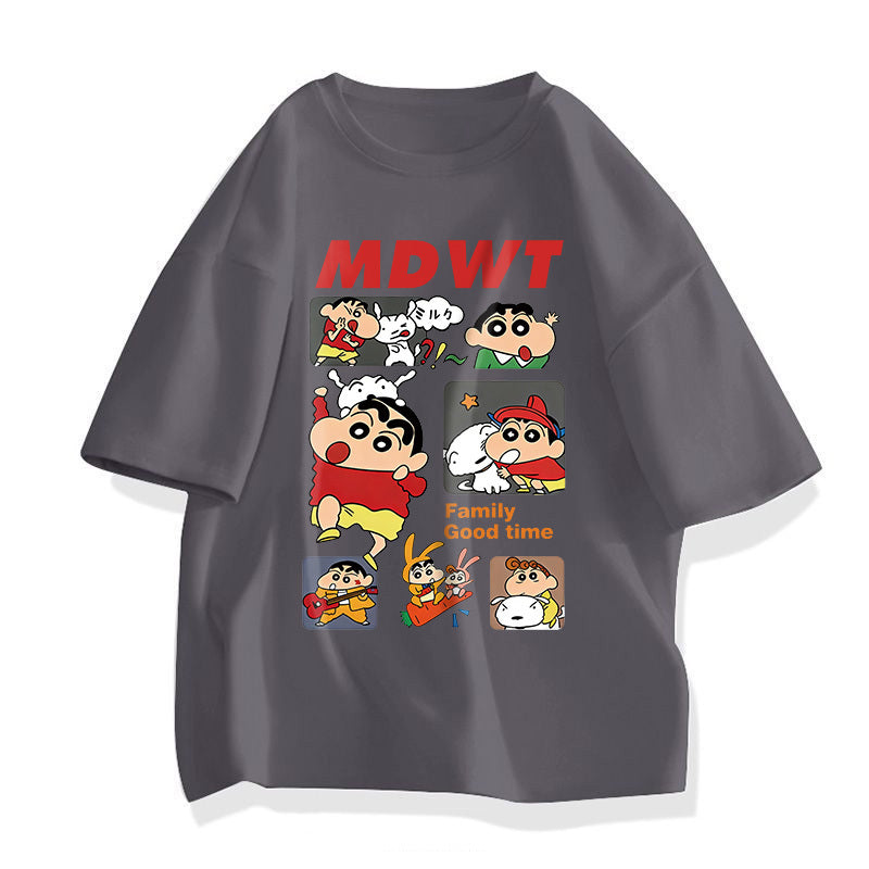 男女兼用 売れ筋 プリント Tシャツ & ショーツ セットアップ S-13263