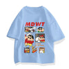 男女兼用 売れ筋 プリント Tシャツ & ショーツ セットアップ S-13263
