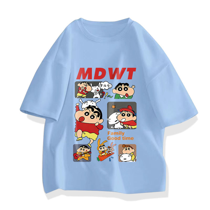 男女兼用 売れ筋 プリント Tシャツ & ショーツ セットアップ S-13263