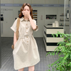 人気急上昇中！カジュアル 半袖 シャツワンピース MO-80021