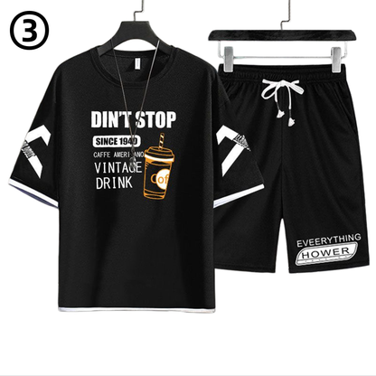 デザイン性抜群 カジュアル Tシャツ & ショーツ セットアップ MO-80068