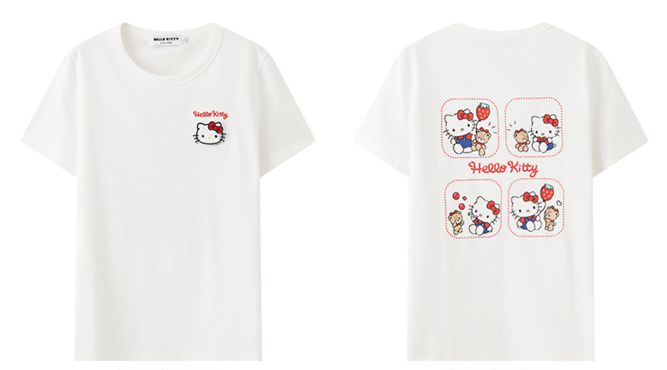 大人可愛い 品質のいい プリント 半袖 Tシャツ S-13219