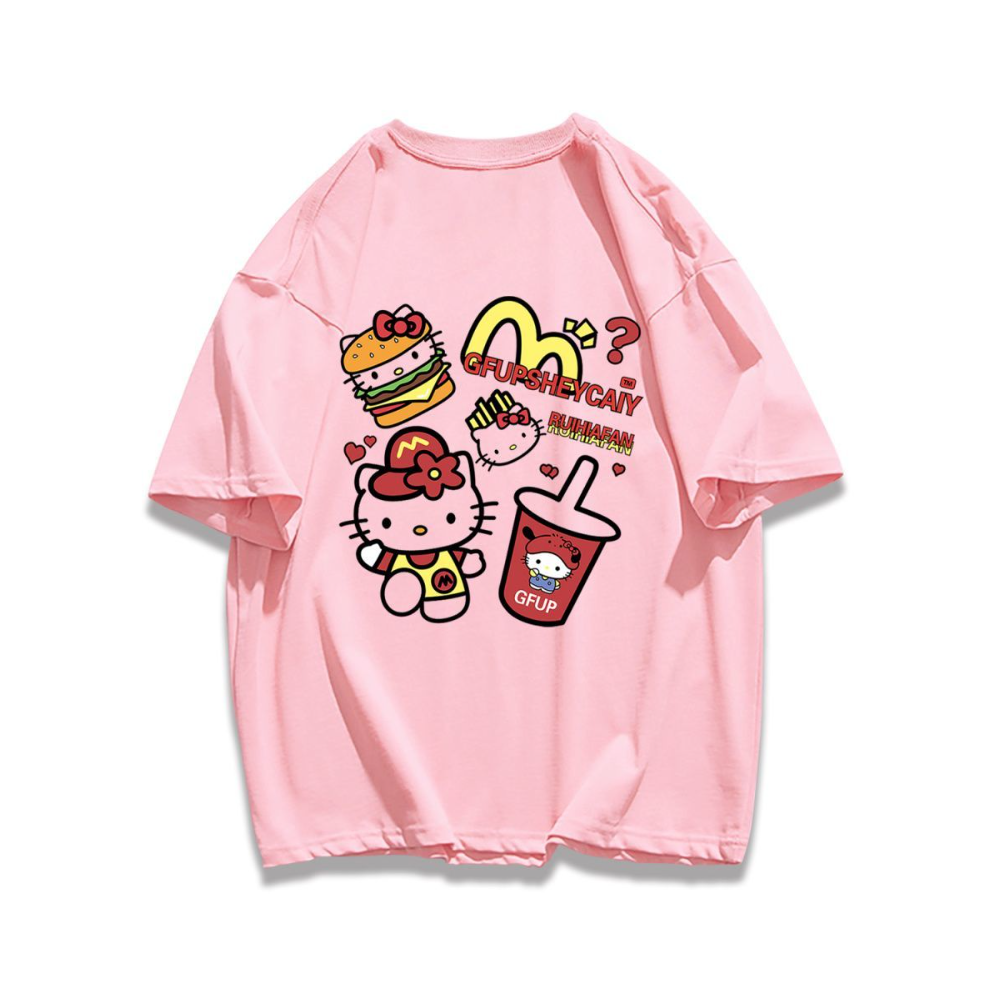 男女兼用 シンプル カジュアル プリント Tシャツ S-13232