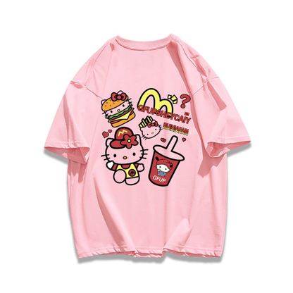 男女兼用 シンプル カジュアル プリント Tシャツ S-13232