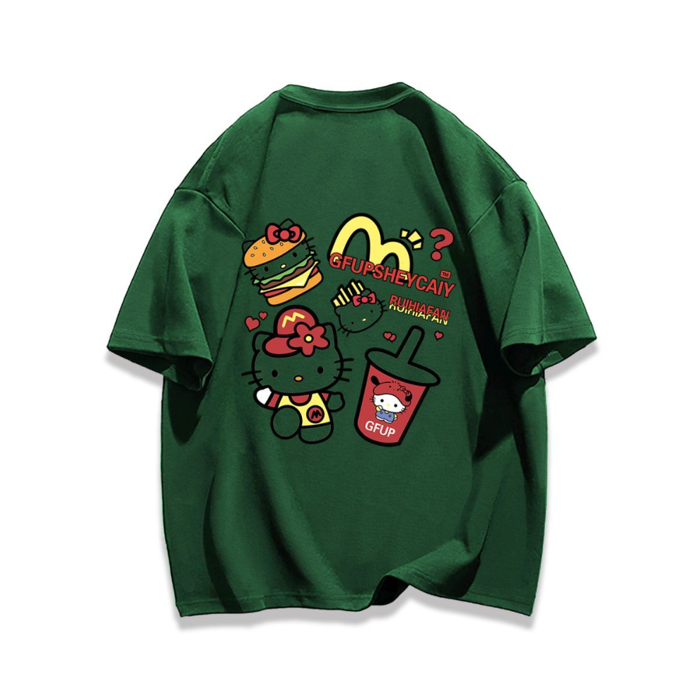 男女兼用 シンプル カジュアル プリント Tシャツ S-13232
