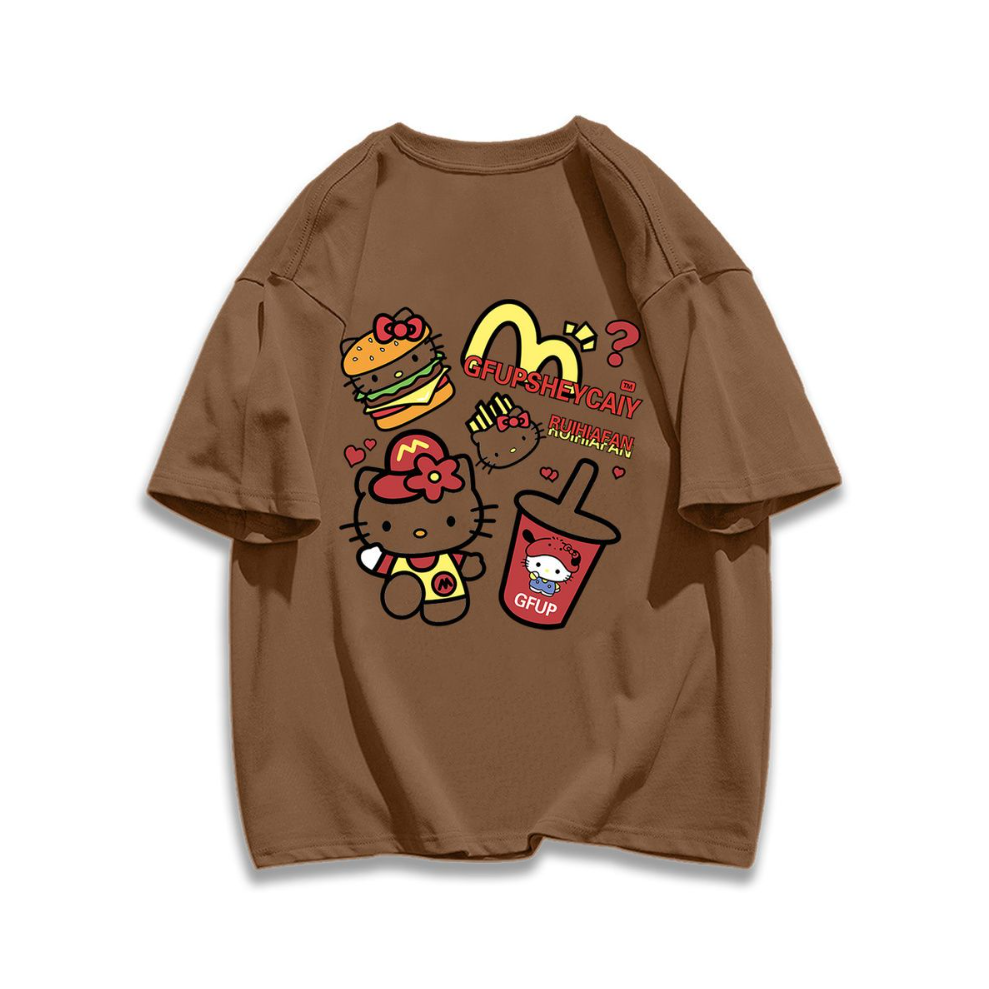 男女兼用 シンプル カジュアル プリント Tシャツ S-13232