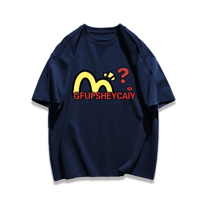 男女兼用 シンプル カジュアル プリント Tシャツ S-13232