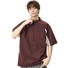 速乾通気素材 軽量 ジップ Tシャツ MO-80105