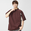 速乾通気素材 軽量 ジップ Tシャツ MO-80105