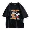 男女兼用 シンプル プリント Tシャツ & ショーツ セットアップ S-13264