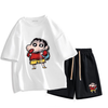 男女兼用 カジュアル Tシャツ & ショーツ セットアップ S-13267