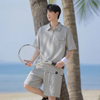 売れ筋 ゆったり Tシャツ & ショーツ セットアップ  S-80016