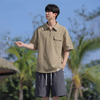 売れ筋 ゆったり Tシャツ & ショーツ セットアップ  S-80016