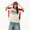 人気トレンド 総柄 ゆったり プリント Tシャツ S-13279