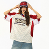 人気トレンド 総柄 ゆったり プリント Tシャツ S-13279