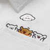 刺繍 カップル ポロ 半袖  Tシャツ S-80019