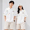 刺繍 カップル ポロ 半袖  Tシャツ S-80019
